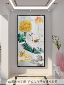 轻奢玄关装饰画