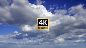 风景素材天空中飘过的白云