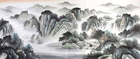 国画山水画图片