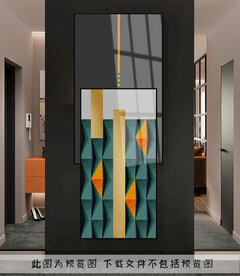 几何叠加装饰画