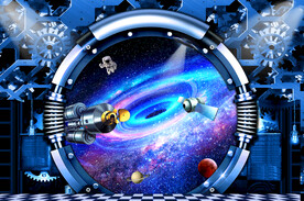 网红直播星空背景墙