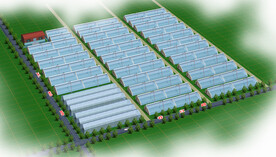 温室大棚鸟瞰图