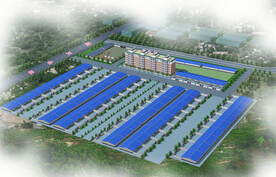 农业小区鸟瞰图