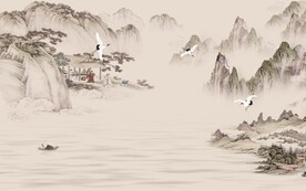 高清 高档新款山水 文件分层 