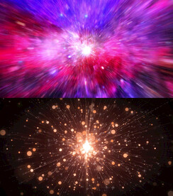 抽象创意宇宙穿越星域光粒子动画