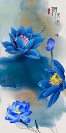 中式荷花玄关 