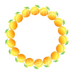 黄桃矢量圆