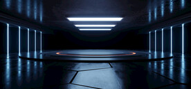 圆形科技空场景