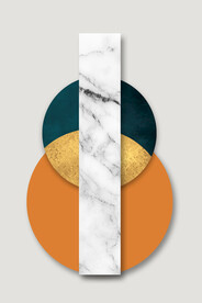 装饰画 晶瓷画 几何图