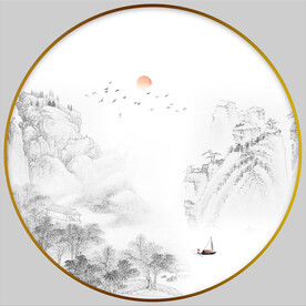 水墨山水画