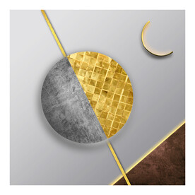 装饰画 晶瓷画 几何立体图