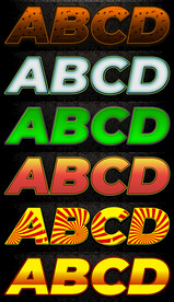 游戏字体样式炫酷动漫卡通psd