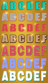 游戏字体样式海报动漫卡通psd