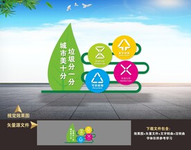 垃圾分类雕塑小品