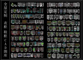 全屋定制 衣柜 鞋柜 CAD图