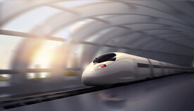 高铁站高铁地铁海报