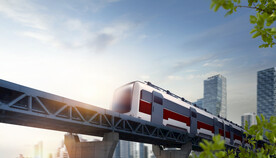 城市高铁地铁特快汽车站海报