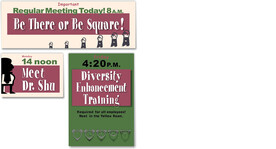 工作学习计划卡通小便签纸