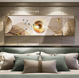 卧室横幅床头装饰画