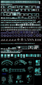 中式屏风隔断图纸