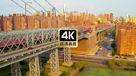 Vlog素材城市建筑群跨海大桥