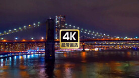 Vlog素材灯火璀璨的跨海大桥