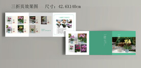  花卉产品三折页