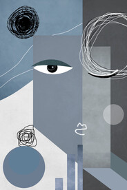 装饰画 晶瓷画 抽象图 眼睛