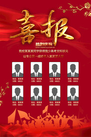 高考喜报放榜海报