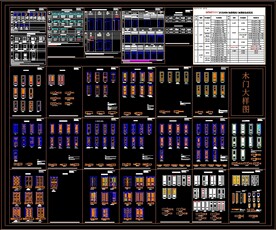 欧式木门CAD大样图 