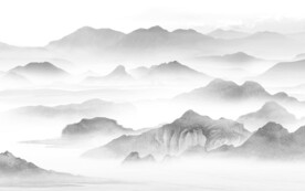 大气简约灰色山水 TIF分层