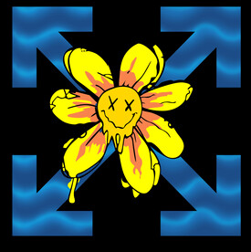 手绘雏菊创意图案