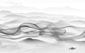 中国风客厅山水 TIF分层文件