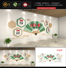 三风一训校园文化墙