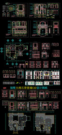 别墅大理石背景墙CAD图纸
