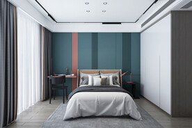 现代现代轻奢卧室模型效果图设计