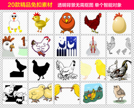 小鸡免抠素材