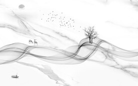 爵士白灰色画 tif文件分层