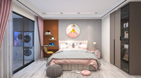 儿童房背景图衣柜