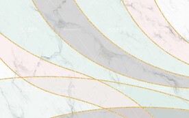 金箔边重叠几何大理石背景