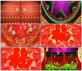 布袋有戏 舞蹈 舞美背景视频