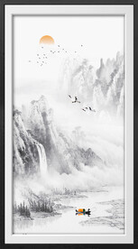 玄关山水画