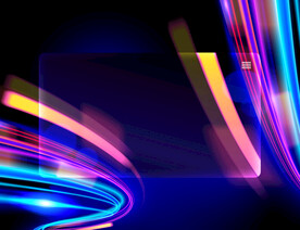 多彩线条信用卡卡面