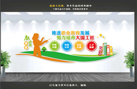推进职业教育文化墙