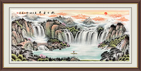 精品山水国画