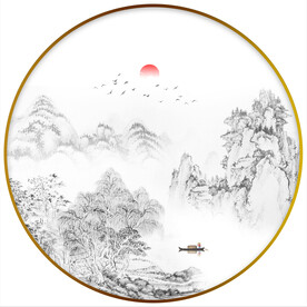 新中式山水画