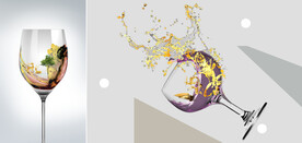 装饰画 晶瓷画 红酒杯