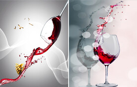 装饰画 晶瓷画 红酒杯