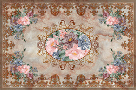 欧式花纹复古地毯