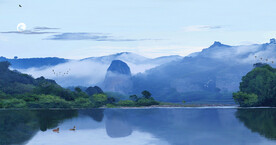山水画油画风景画